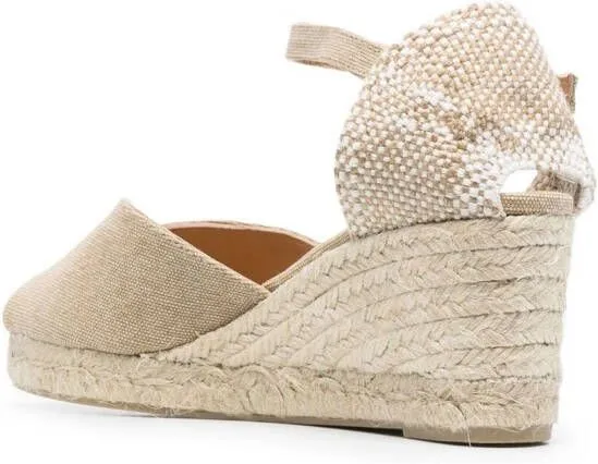 Castañer Carol canvas wedge espadrilles Neutrals