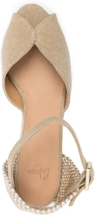 Castañer Carol canvas wedge espadrilles Neutrals