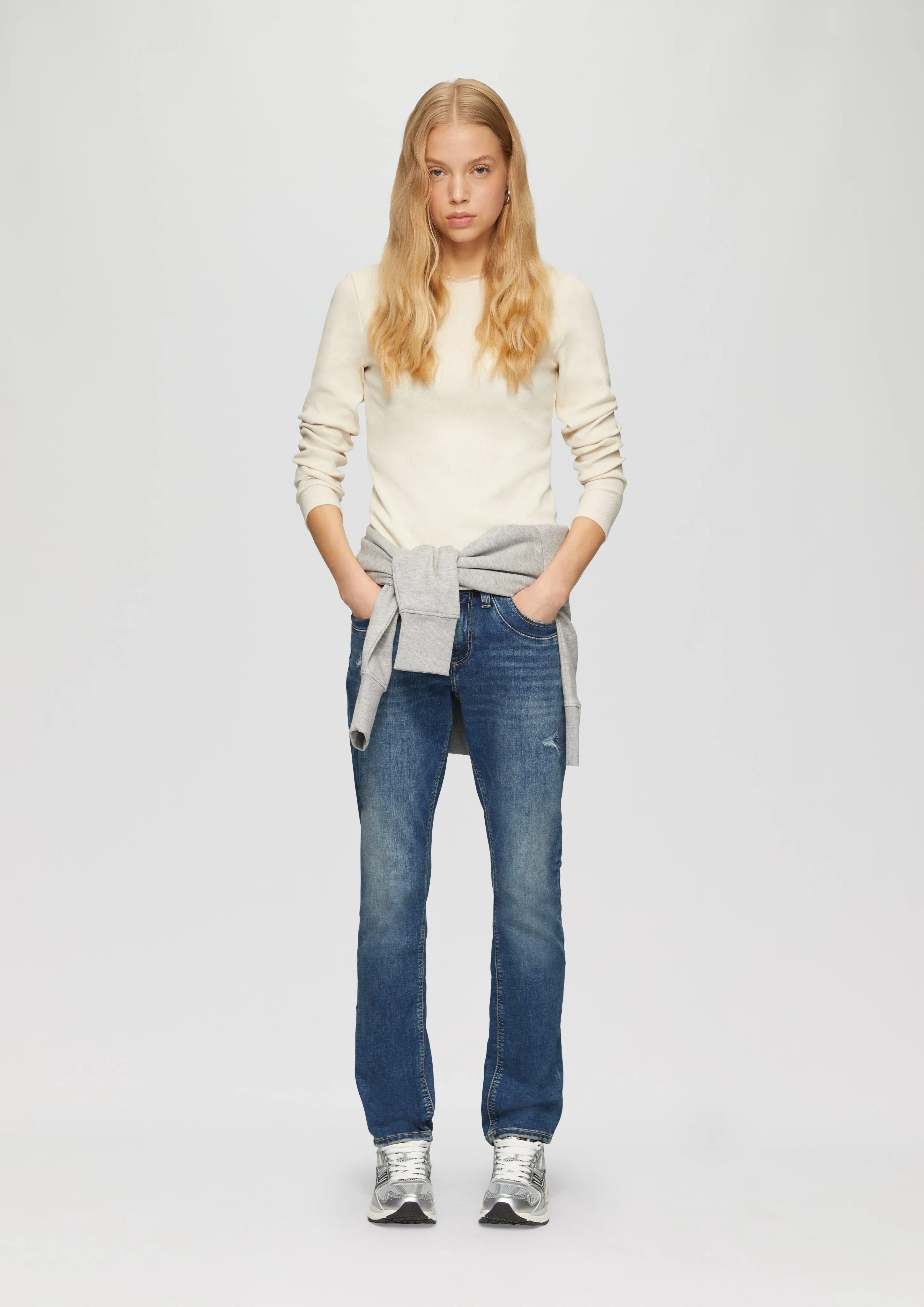 Catie jeans / slim fit / mid rise / slim leg / vintage effect