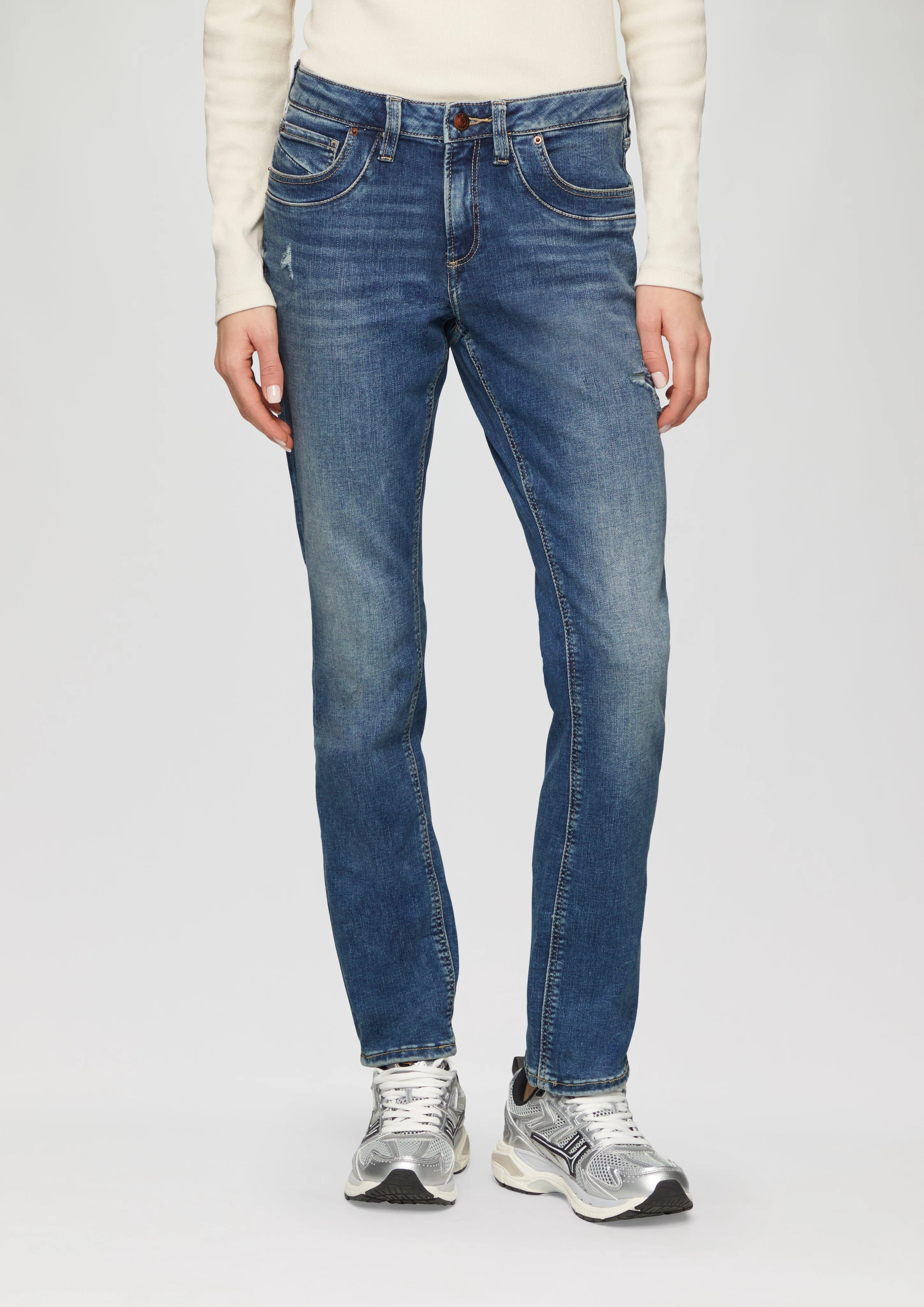 Catie jeans / slim fit / mid rise / slim leg / vintage effect