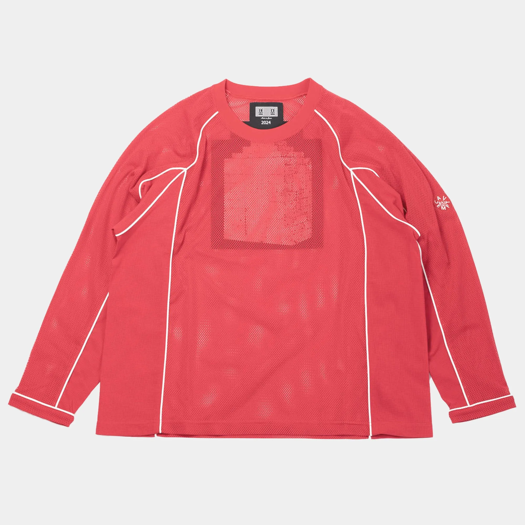 Cav Empt Mesh Raglan Long Sleeve T-Shirt - Red