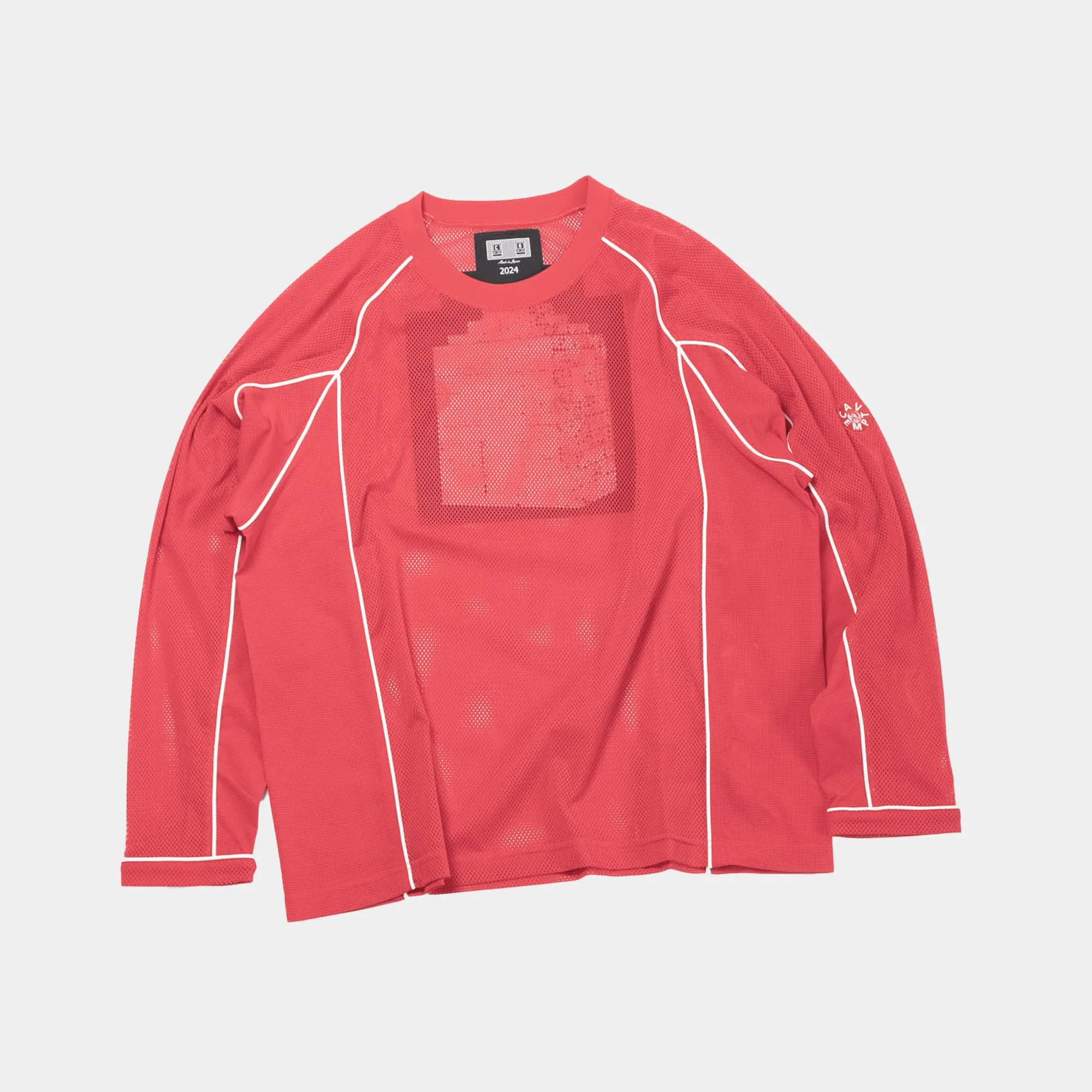 Cav Empt Mesh Raglan Long Sleeve T-Shirt - Red