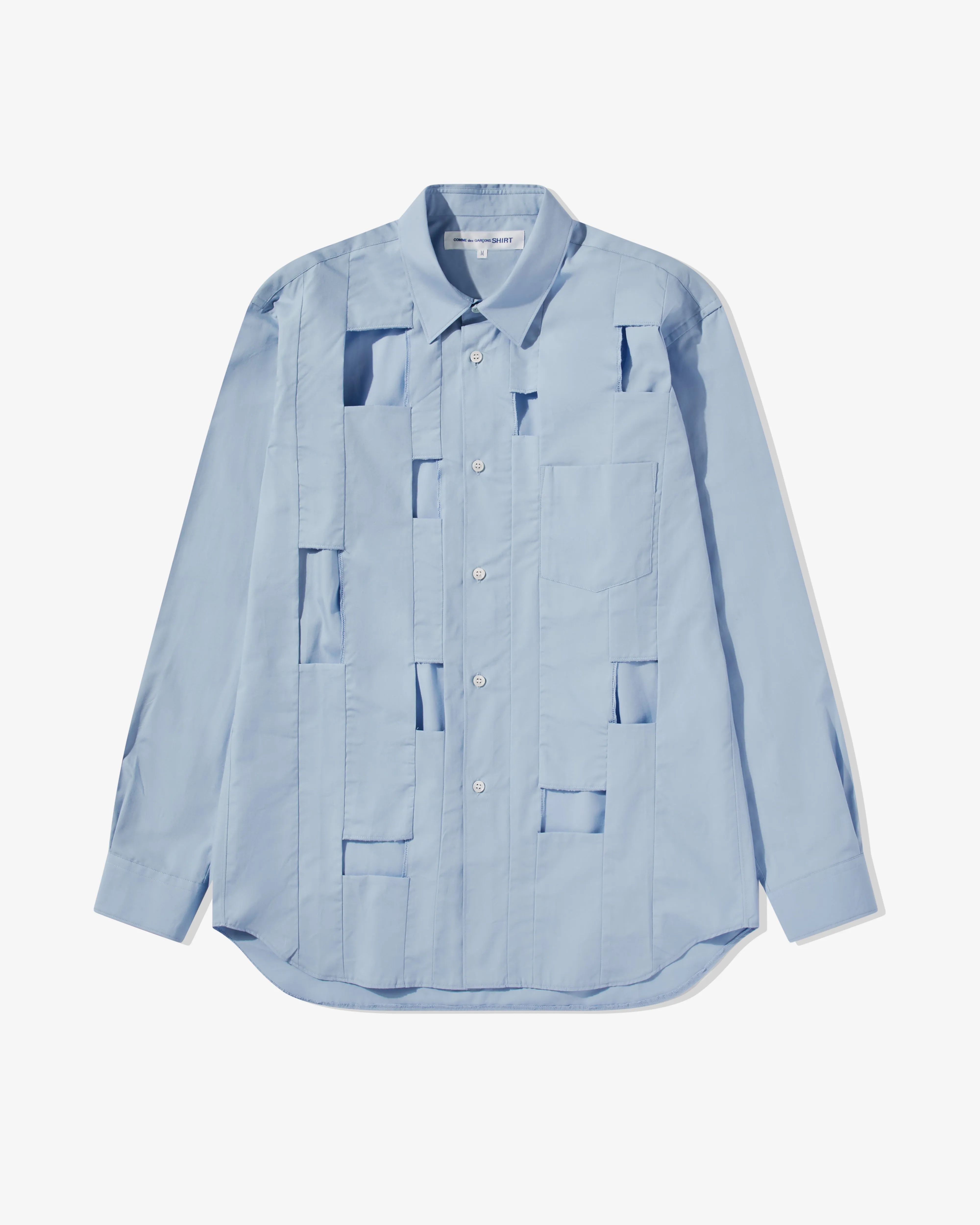 CDG Shirt Men's Cut Out Shirt  Blue