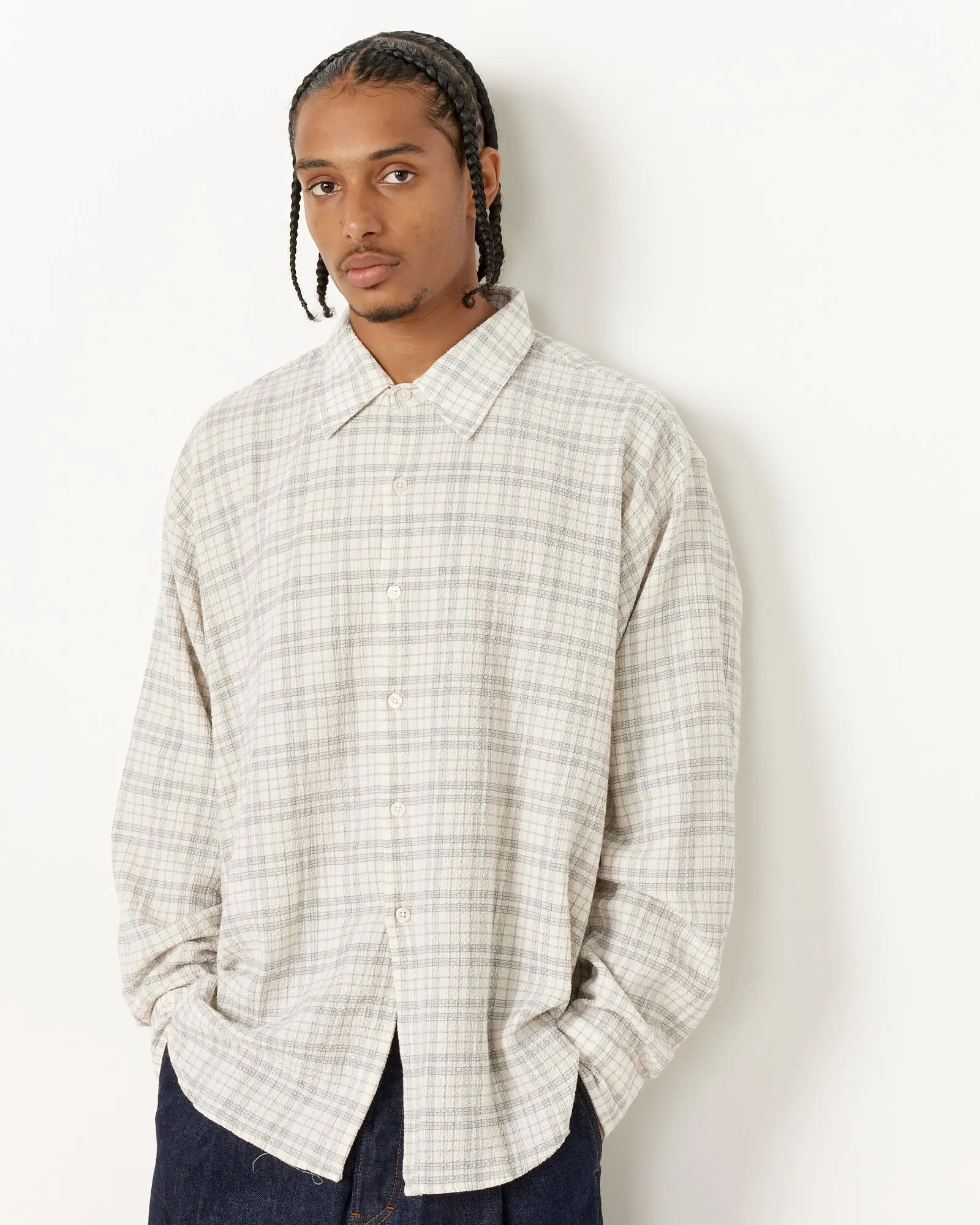 Exact Seersucker Checkered Shirt