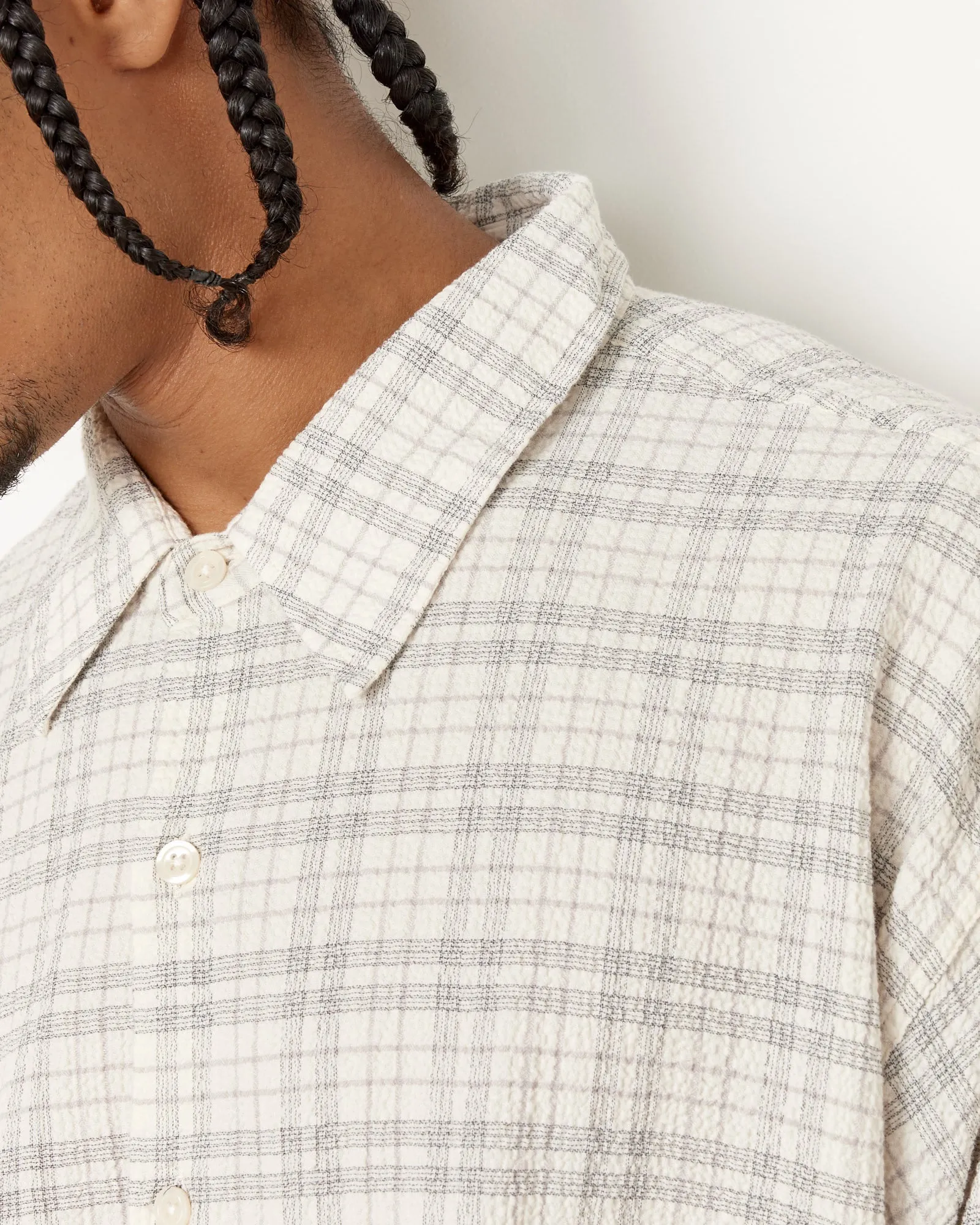 Exact Seersucker Checkered Shirt