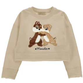 Chipmunk Hug Beige Sweatshirt