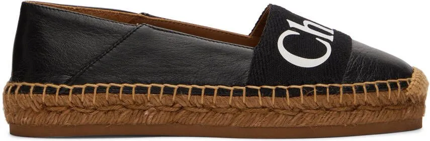 Chloé Black Woody Espadrilles