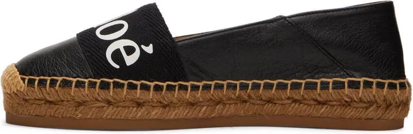 Chloé Black Woody Espadrilles