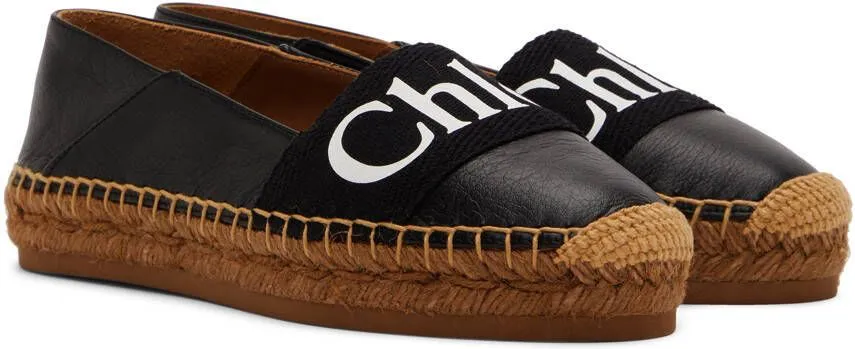 Chloé Black Woody Espadrilles