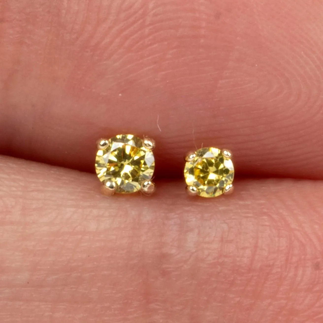 Diamond Baguette Stud