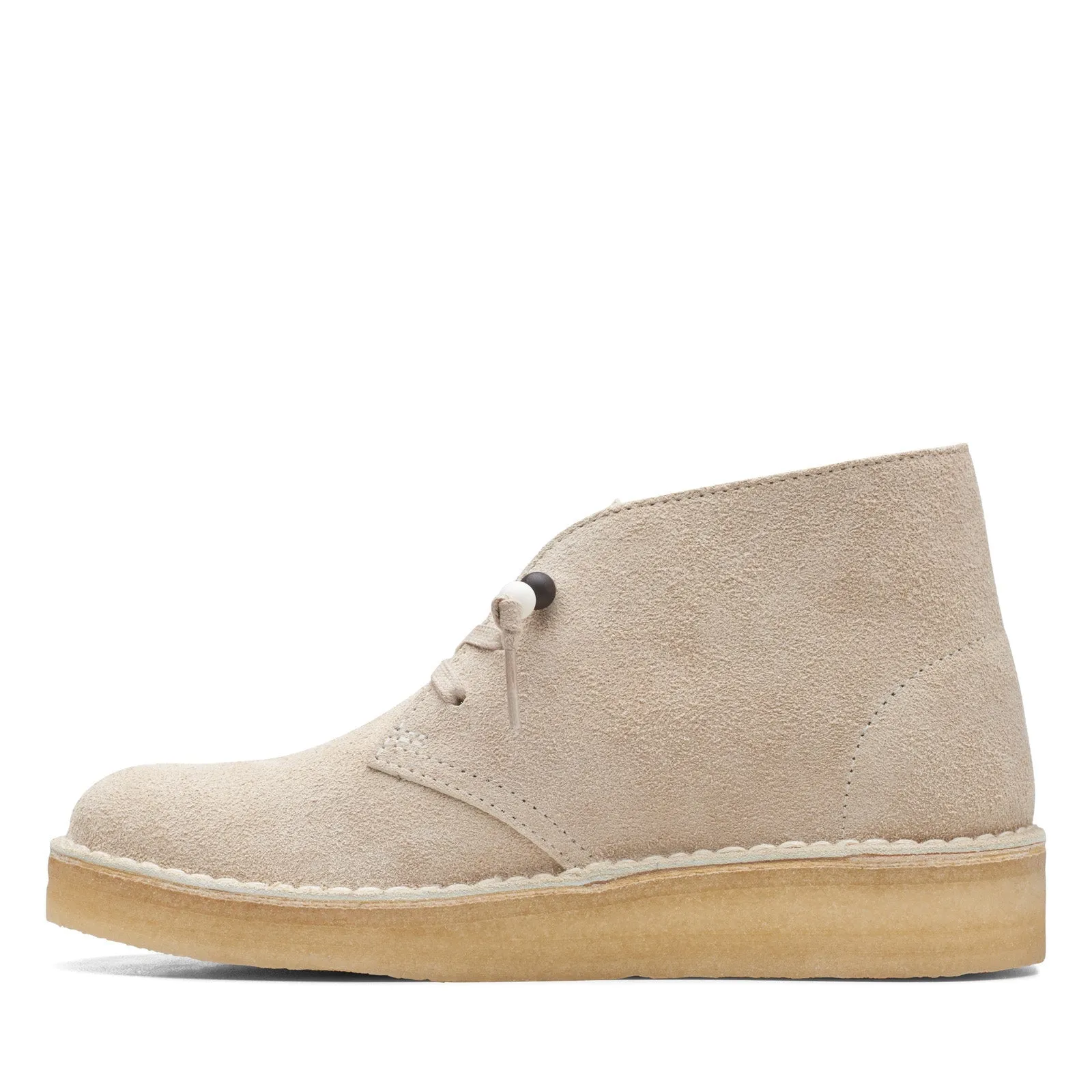 Clarks Desert Coal Women's Beige Suede Chukka Boots