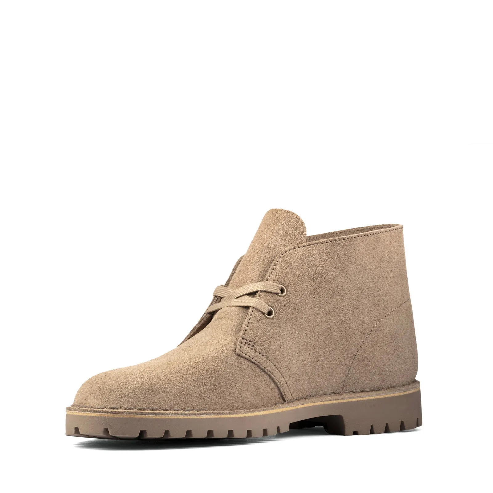 Clarks Desert Rock Men's Beige Suede Chukka Boots - 26162704