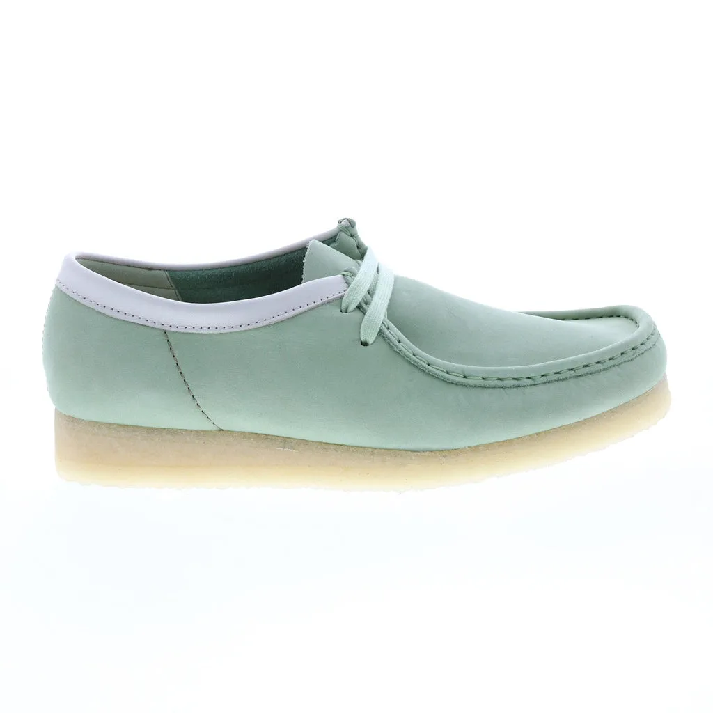 Clarks Green Leather Wallabee Chukkas Boots for Men