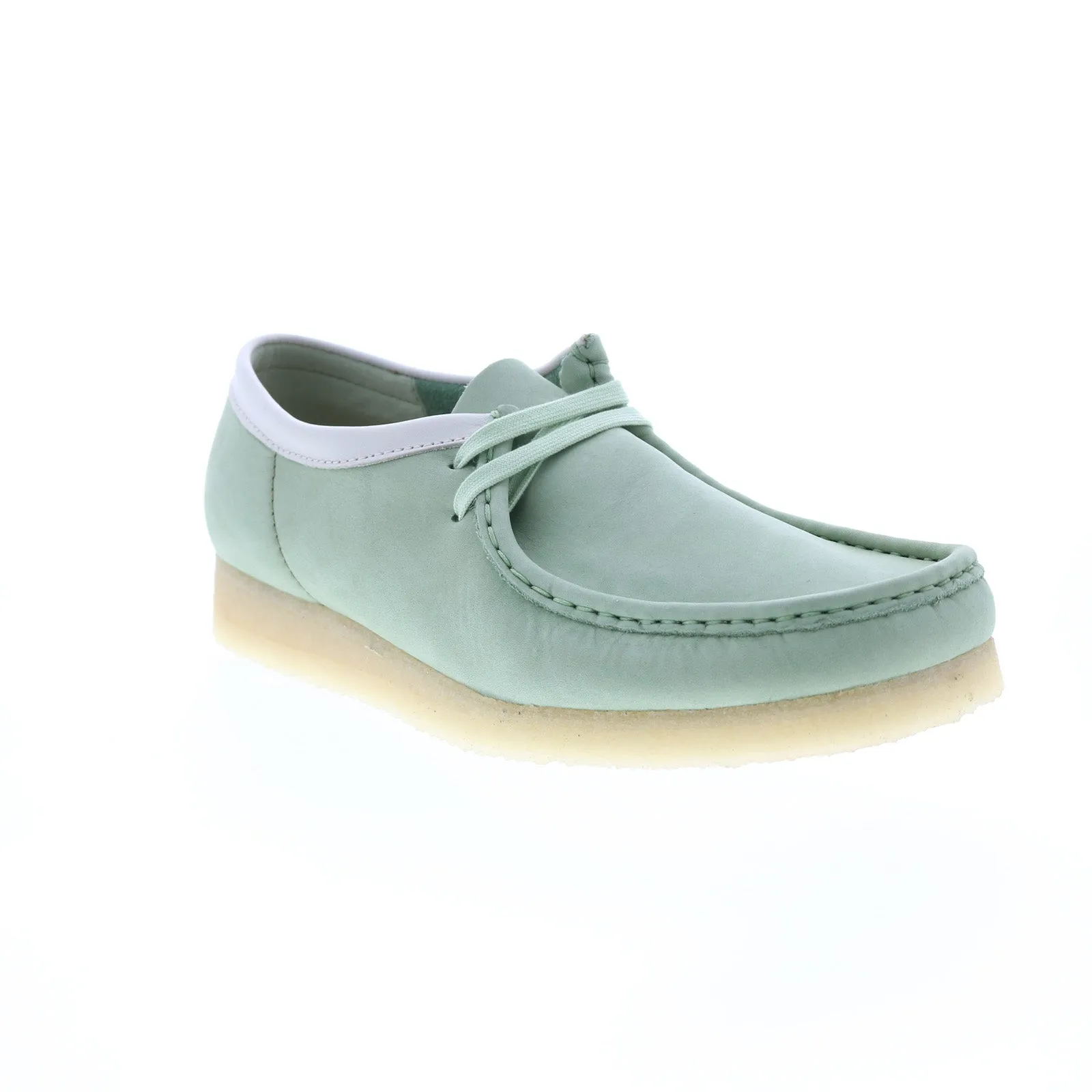 Clarks Green Leather Wallabee Chukkas Boots for Men