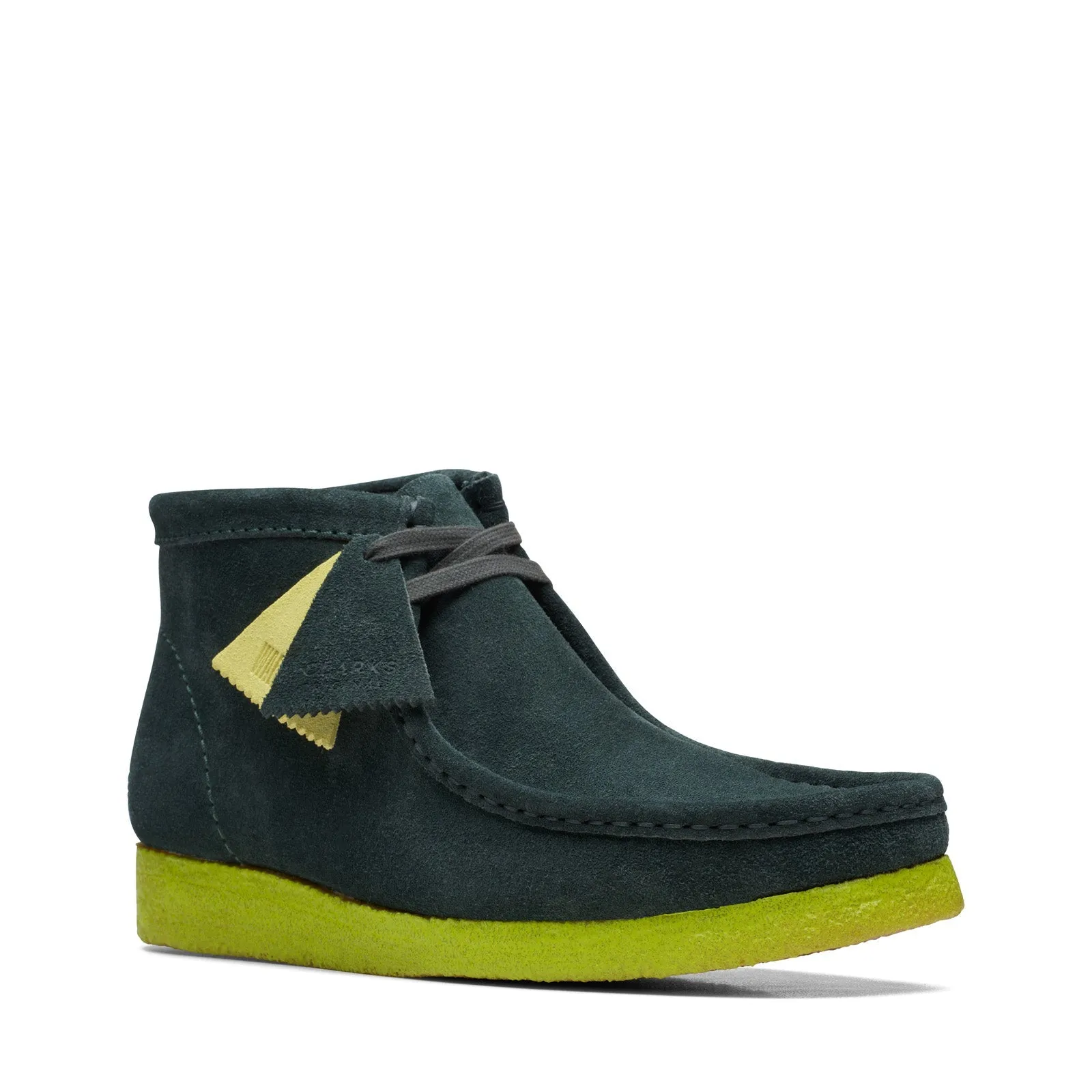 Clarks Green Suede Wallabee Chukka Boots for Men