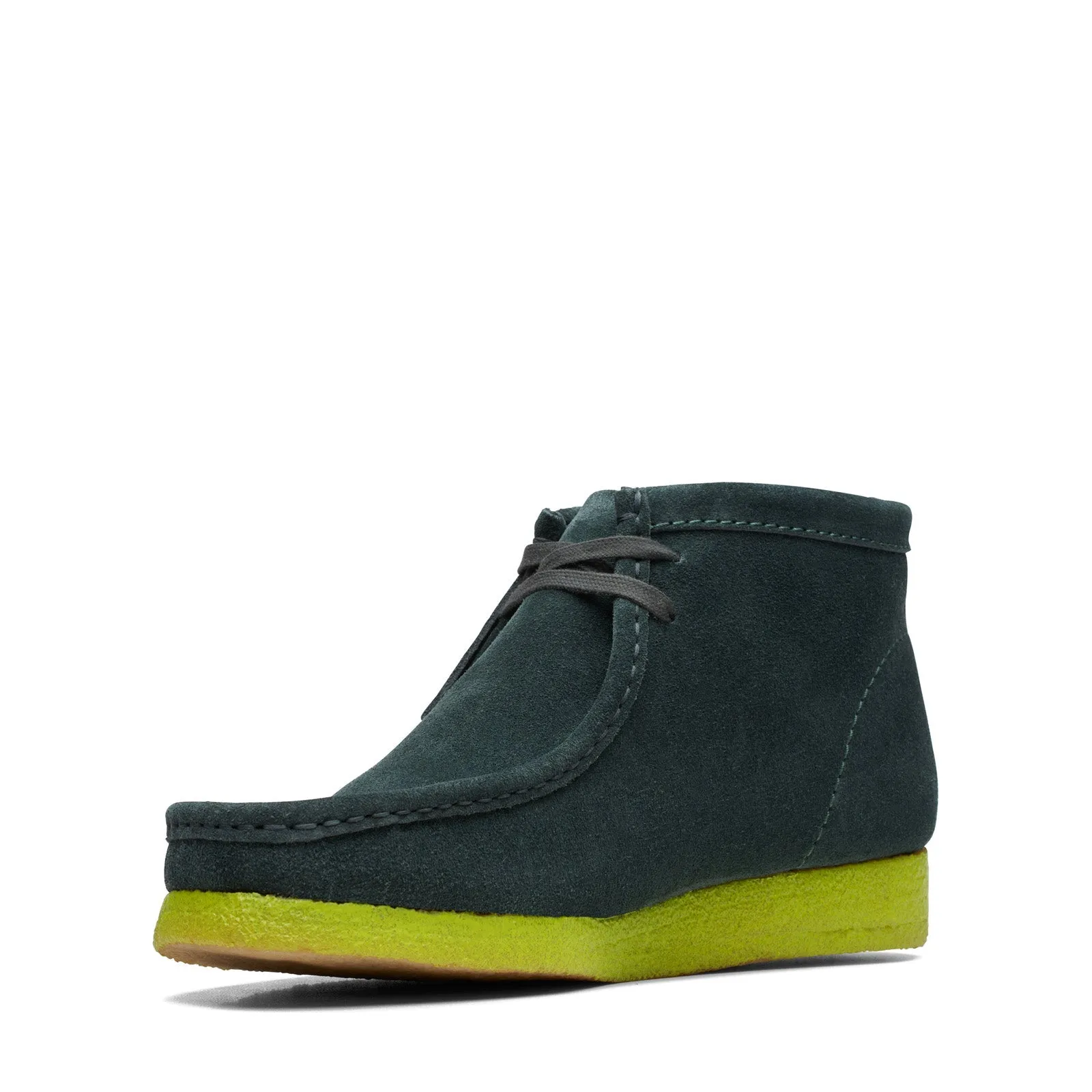 Clarks Green Suede Wallabee Chukka Boots for Men