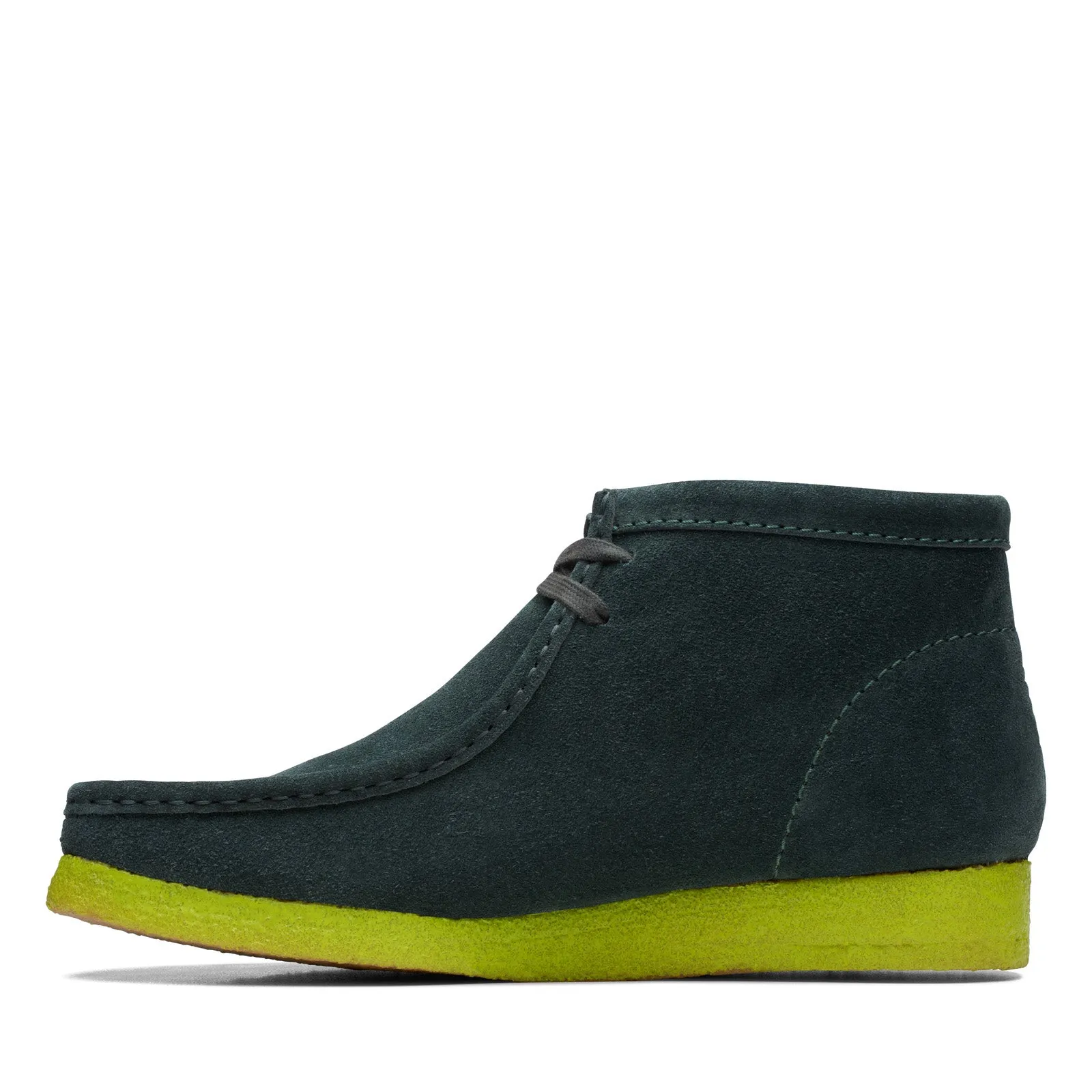 Clarks Green Suede Wallabee Chukka Boots for Men