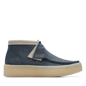 Clarks Men's Blue Nubuck Chukka Boots - Wallabee Cup Style