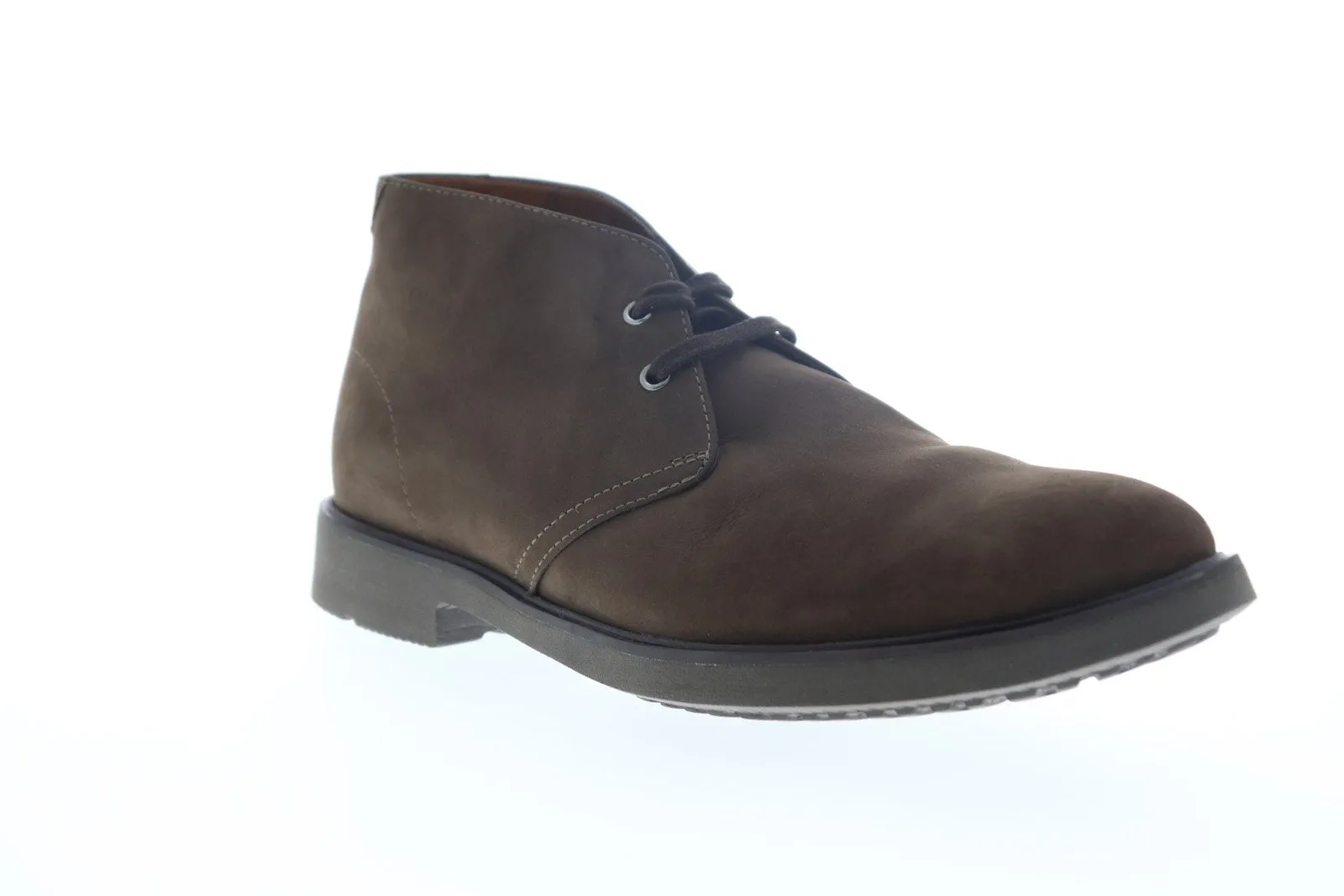 Clarks Men's Brown Leather Mid Top Lace Up Chukka Boots