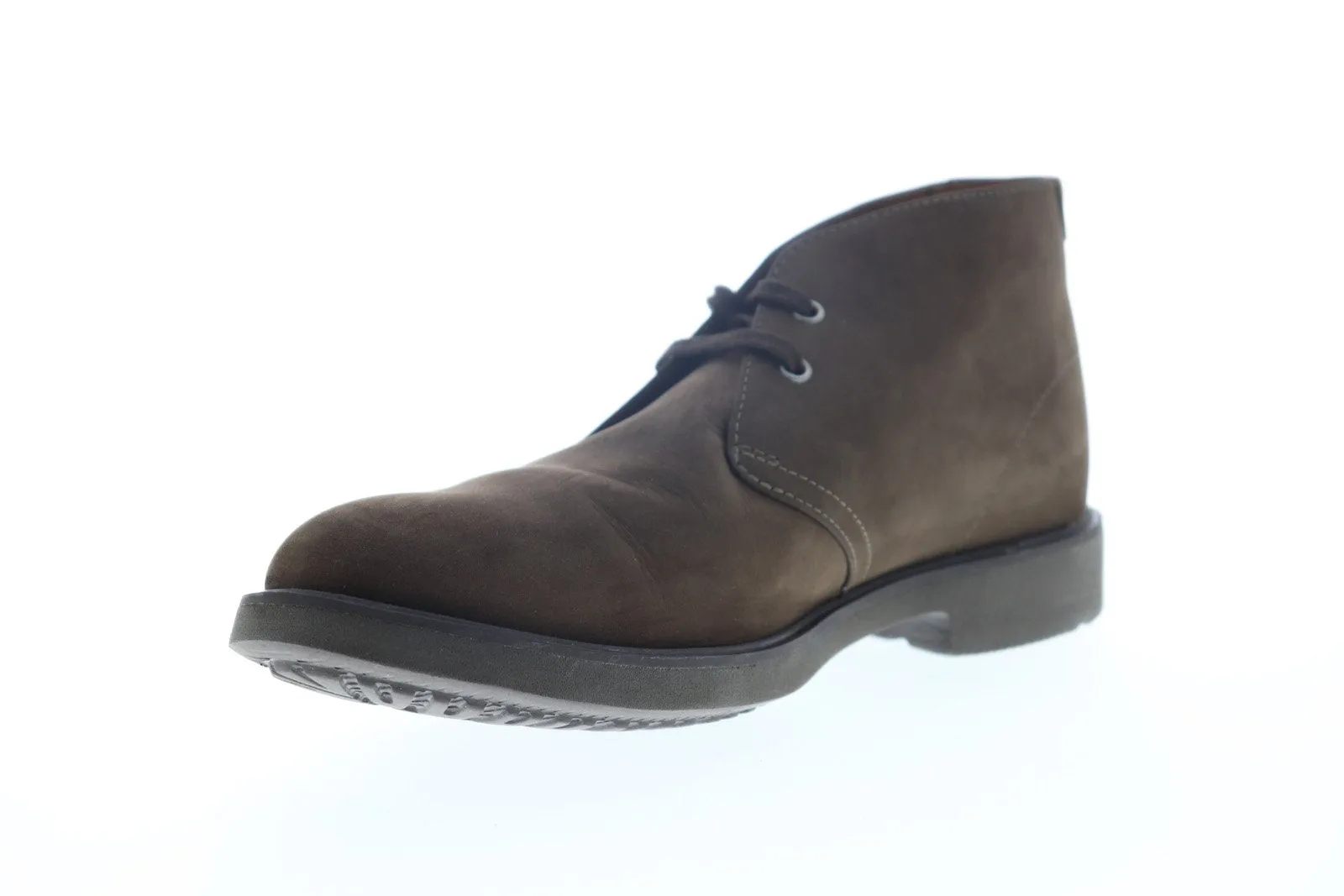 Clarks Men's Brown Leather Mid Top Lace Up Chukka Boots