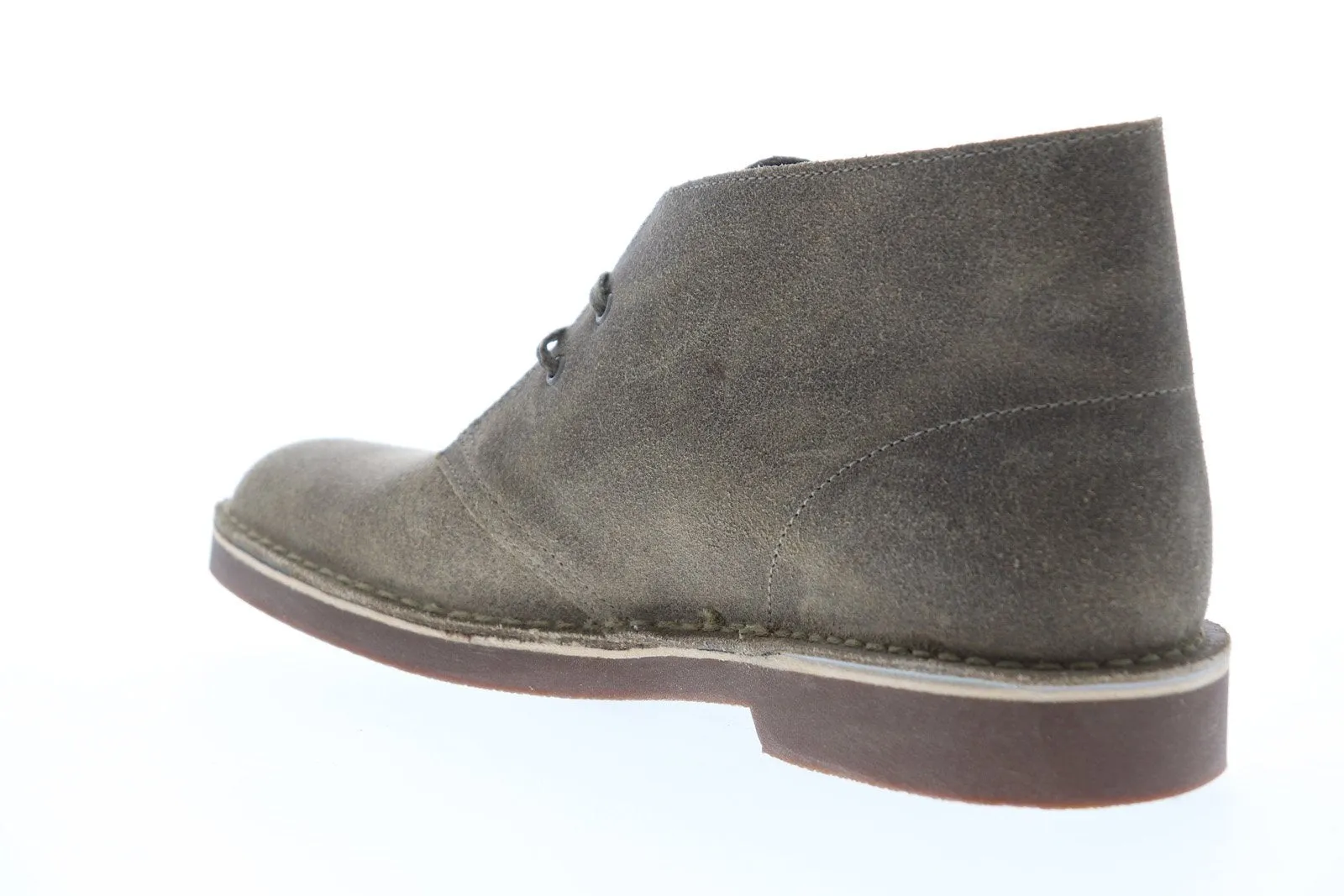 Clarks Men's Gray Suede Chukka Boots, Lace Up - Bushacre 2, Style 26141154