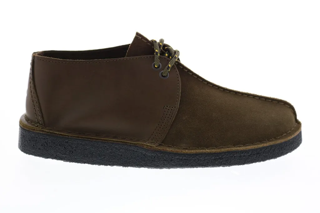 Clarks Men's Green Suede Chukka Boots - Desert Trek Style