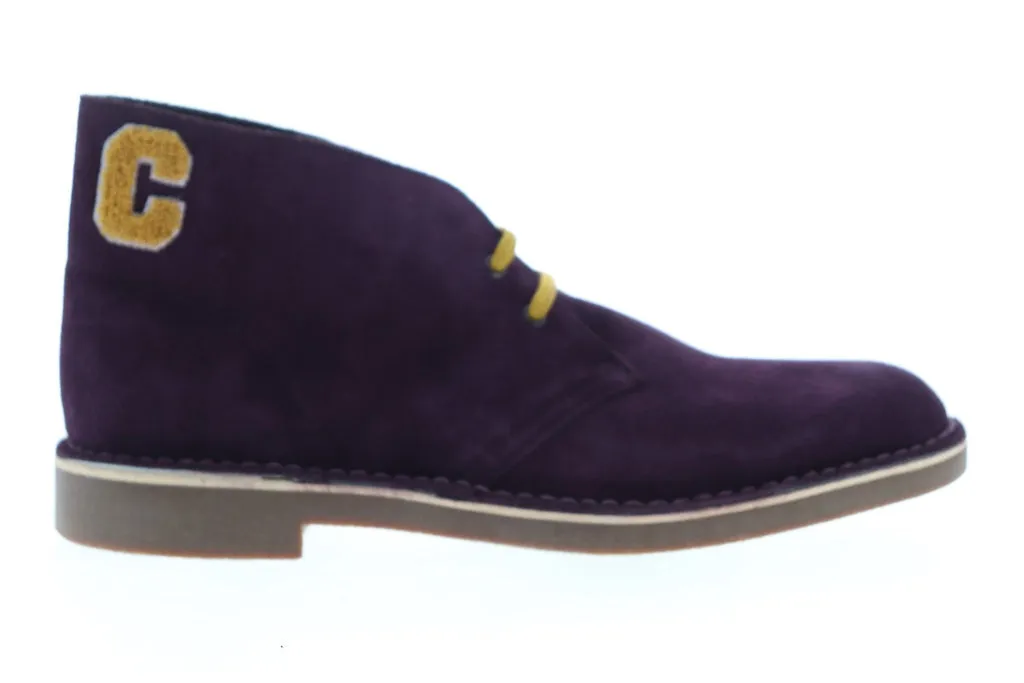 Clarks Men's Purple Suede Chukka Boots 26140066 - Lace-Up Bushacre 2