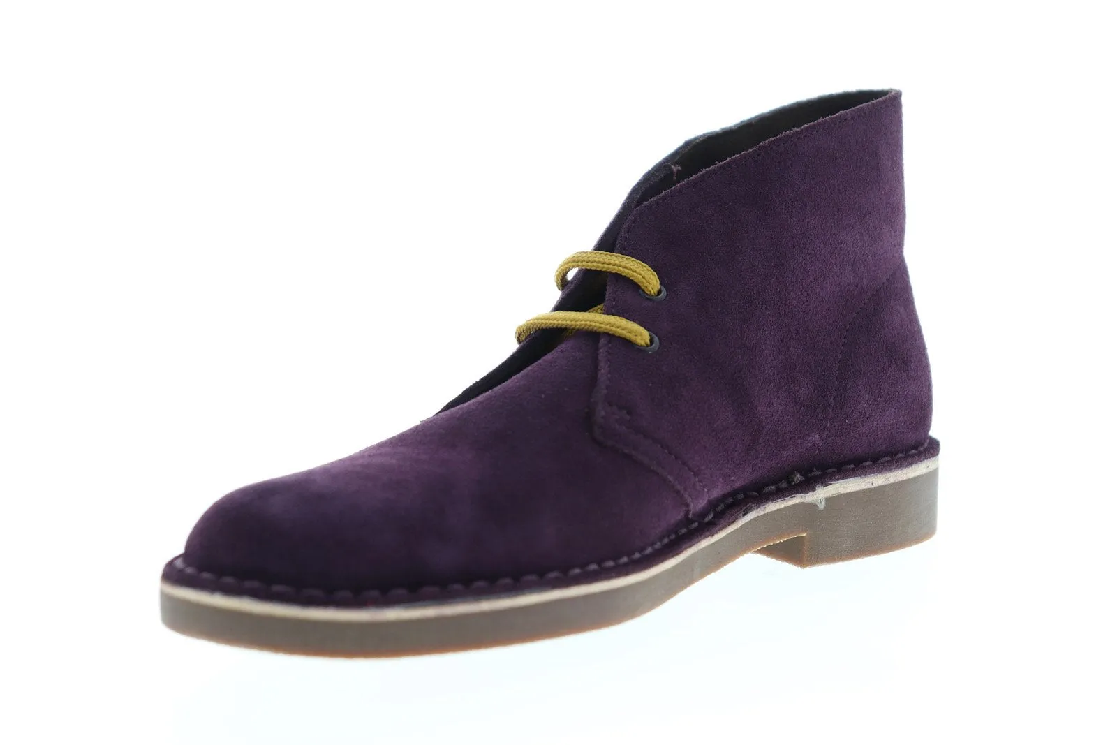 Clarks Men's Purple Suede Chukka Boots 26140066 - Lace-Up Bushacre 2