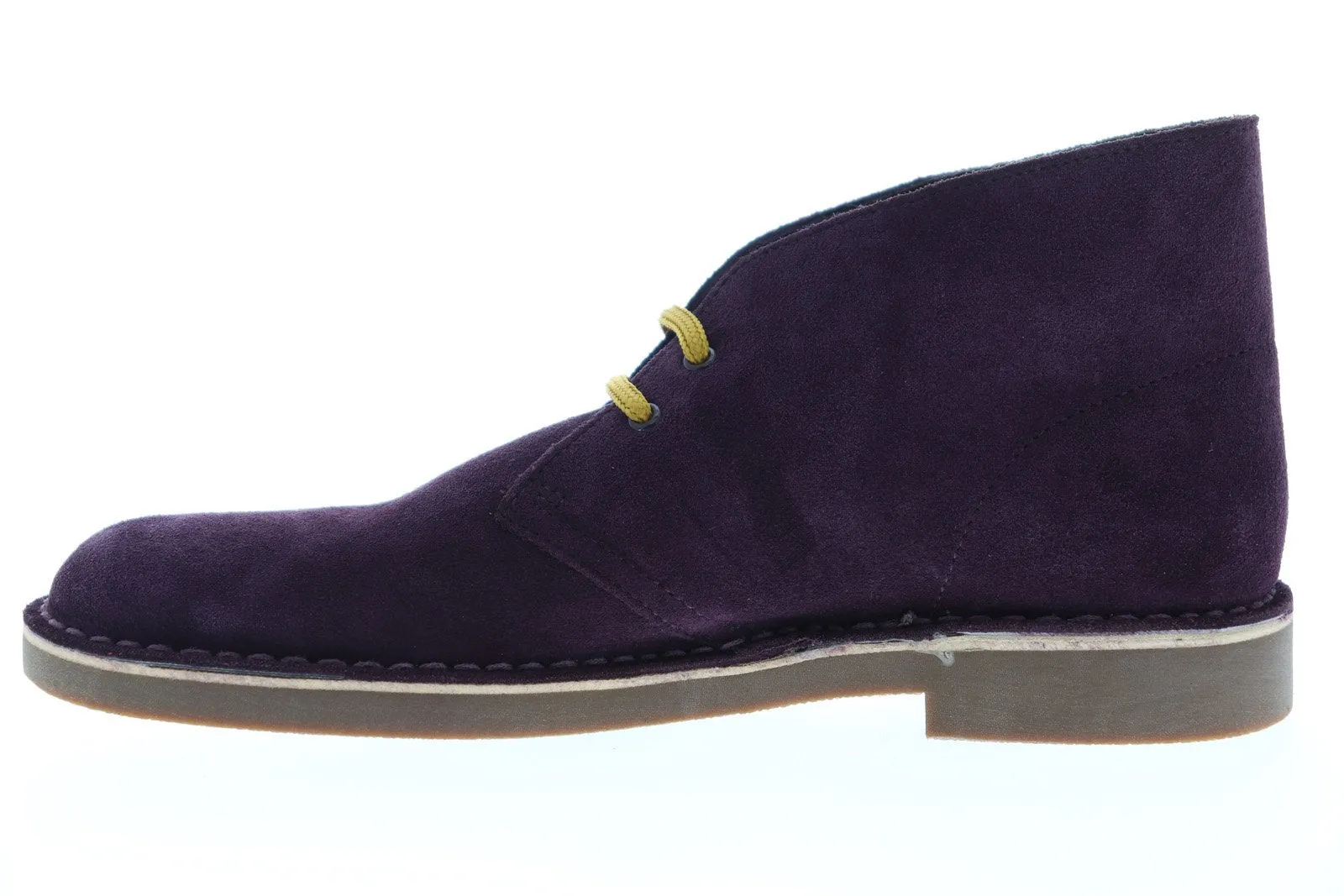 Clarks Men's Purple Suede Chukka Boots 26140066 - Lace-Up Bushacre 2