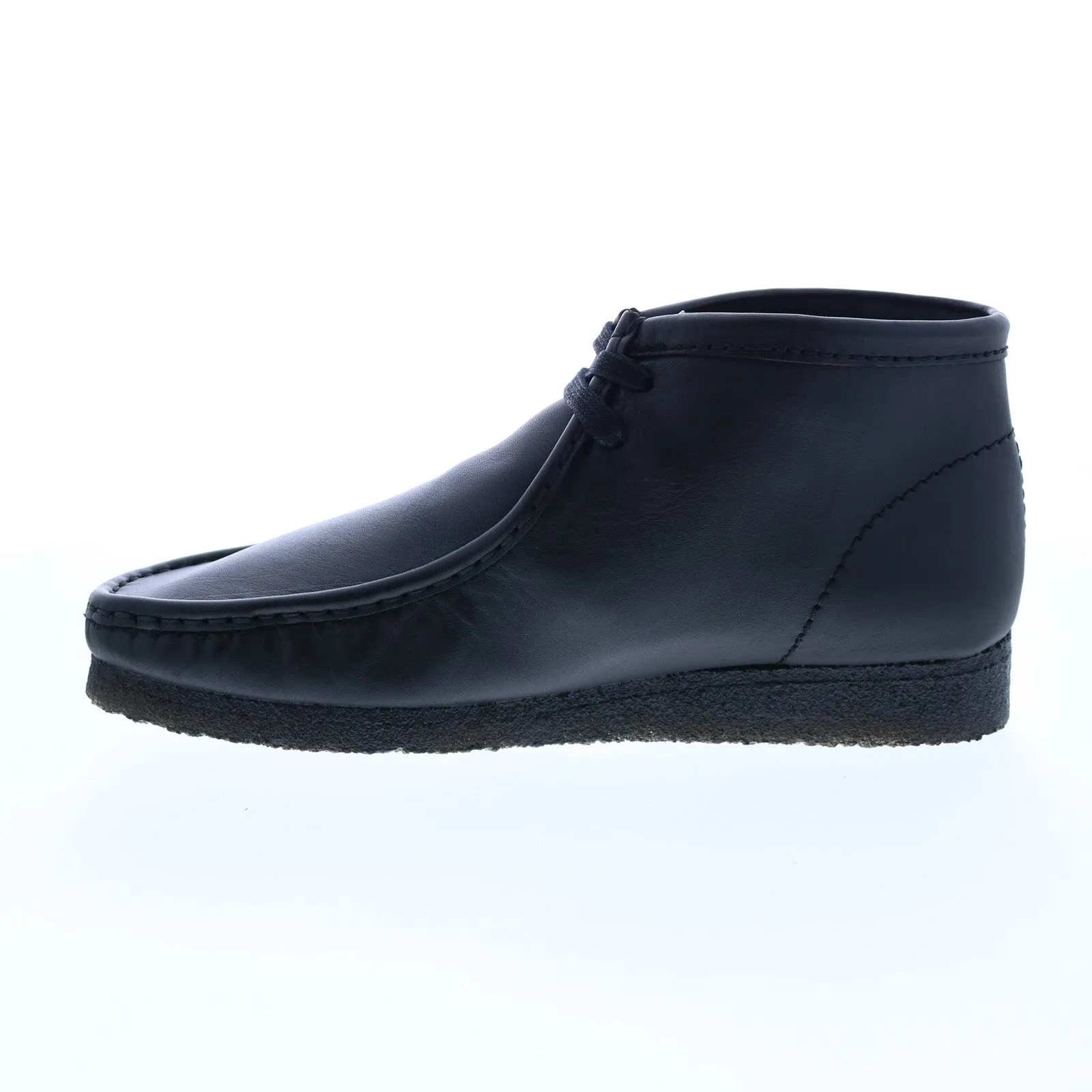 Clarks Wallabee Boot Men's Black Leather Chukka Boots