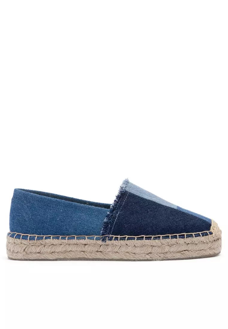 HB1111 Color Matching Denim Espadrilles