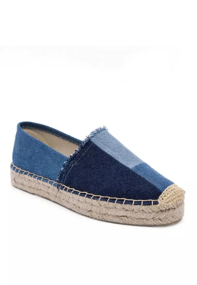 HB1111 Color Matching Denim Espadrilles