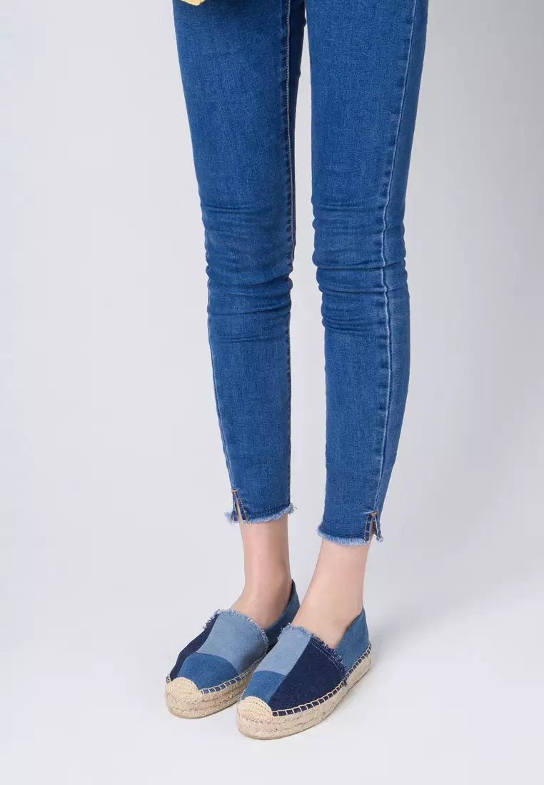 HB1111 Color Matching Denim Espadrilles