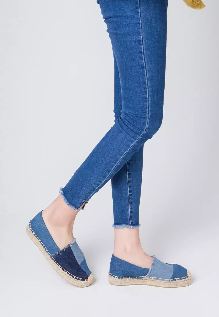 HB1111 Color Matching Denim Espadrilles