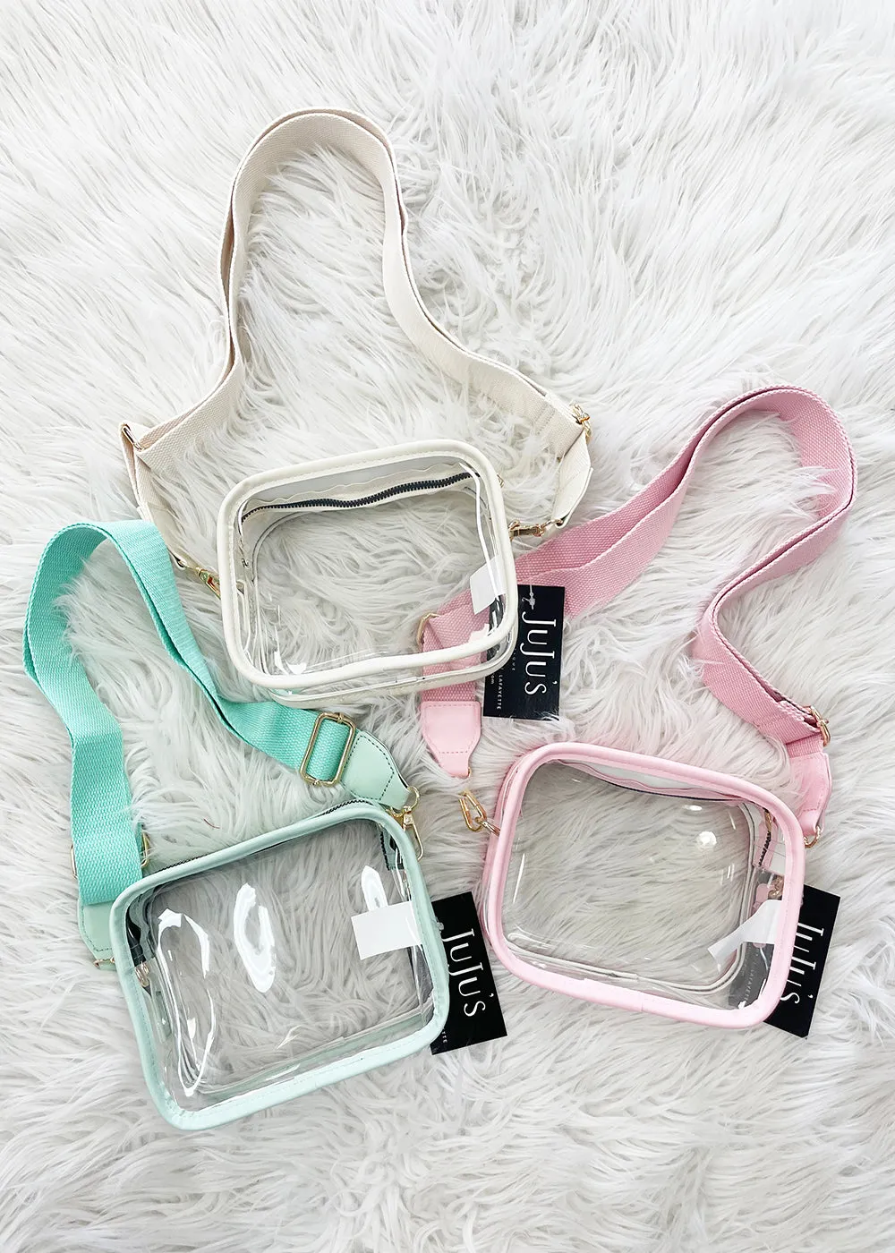 Color Trim Clear Bag