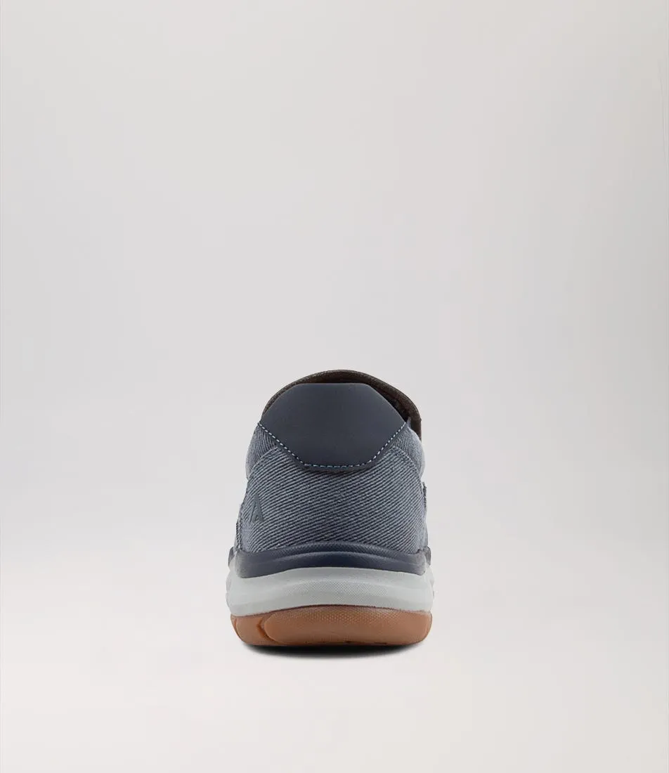 COLORADO Zibo Dark Navy Canvas Sneakers