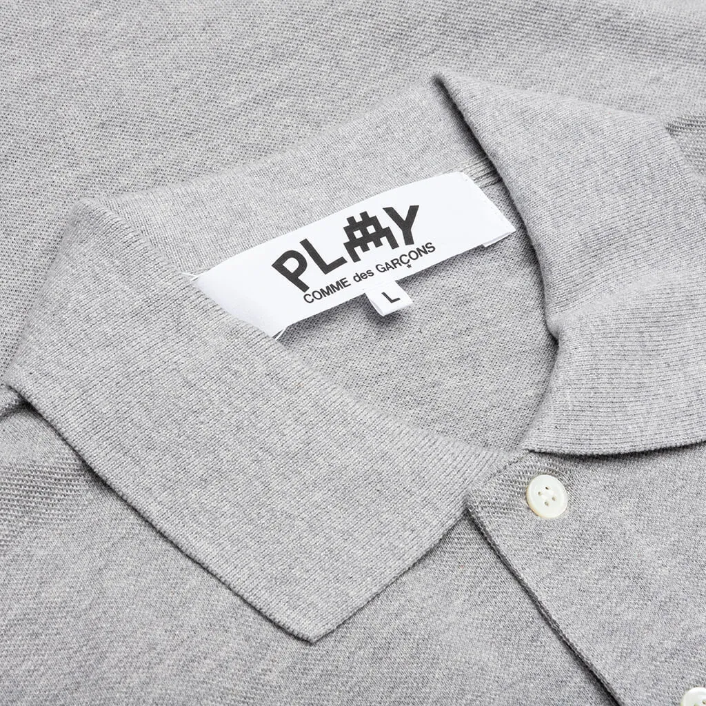 Comme des Garcons PLAY x the Artist Invader Polo - Grey