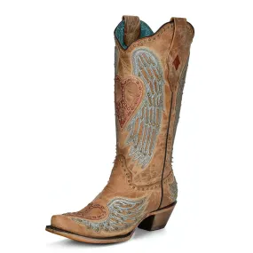 Corral Heart & Wings Ladies Sandal