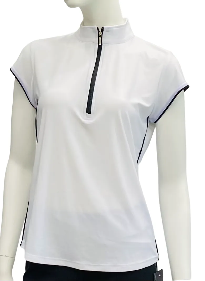 Corsican White Polo Shirt Top Short Sleeve Polo Shirt.