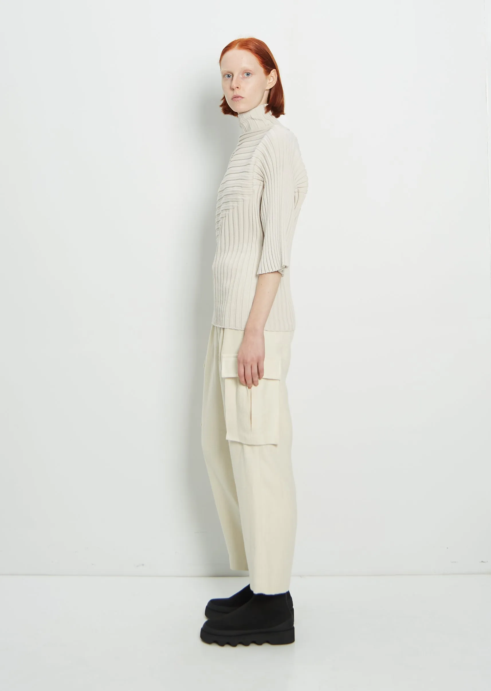 Cotton Cashmere Knit Top