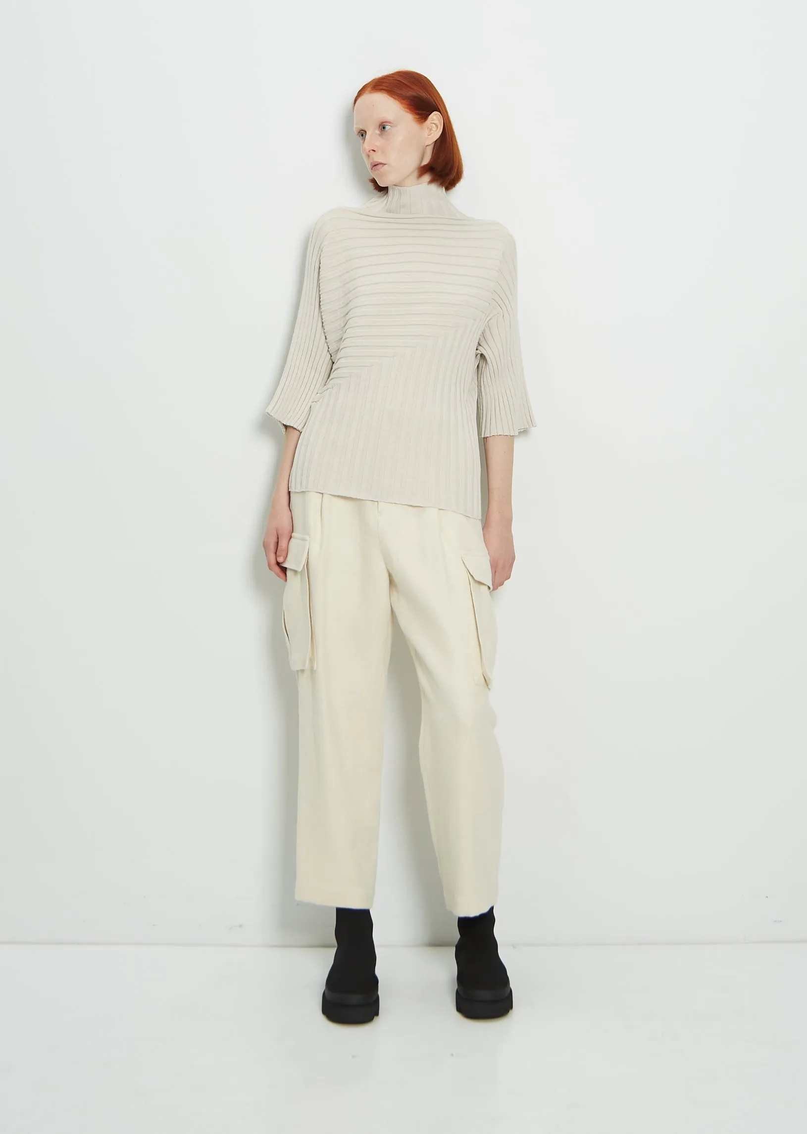 Cotton Cashmere Knit Top