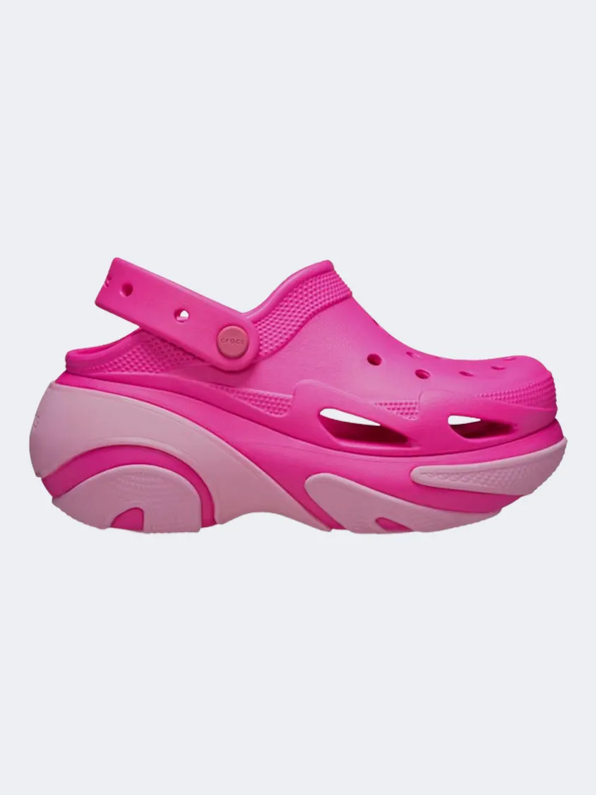 Crocs Bubble Crush Clog Unisex Lifestyle Slippers Pink Crush