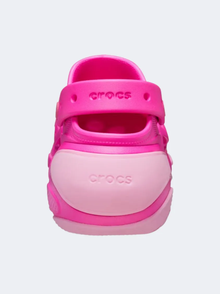 Crocs Bubble Crush Clog Unisex Lifestyle Slippers Pink Crush