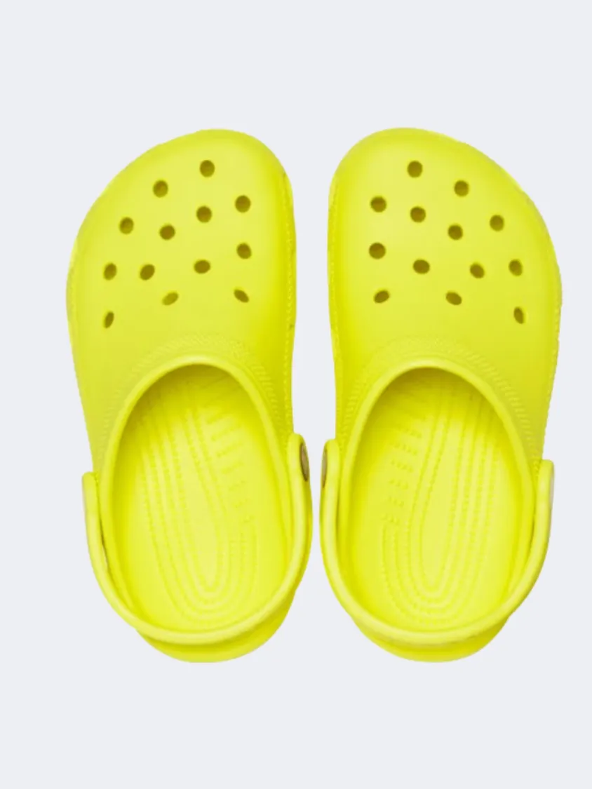 Crocs Classic Kids Lifestyle Slippers Yellow/Acidity