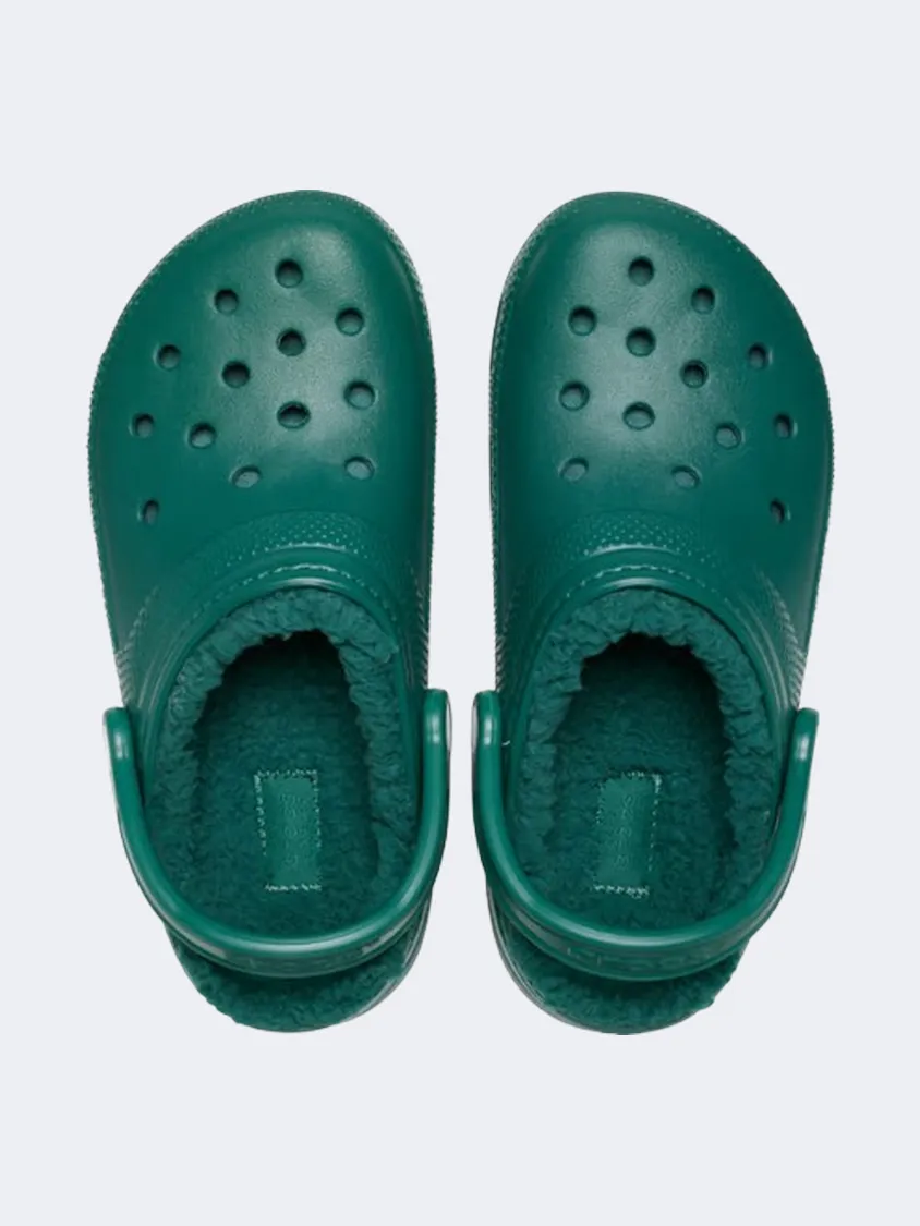 Crocs Classic Lined Clog Unisex Lifestyle Slippers Emerald