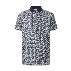 Men's Camo Polo with Cross Design