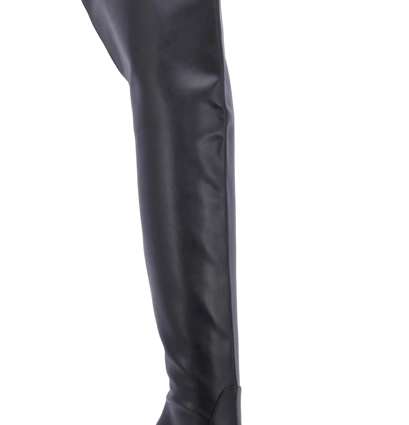 Crotch high boots with 12cm  heels in Italian VEGAN leather