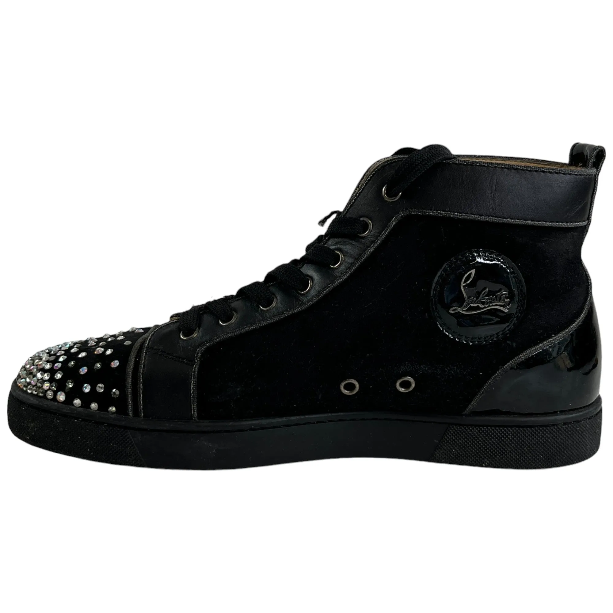 Crystal Octopus Black High Top Trainers for Men Size EU 43.5 / UK 9.5