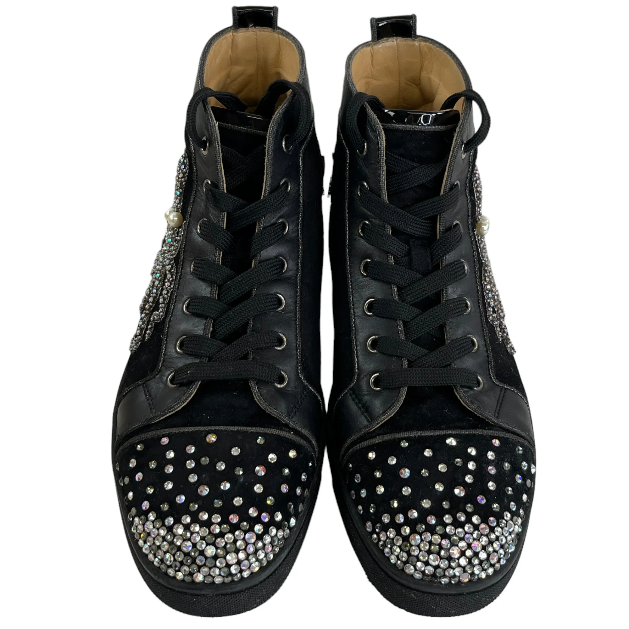 Crystal Octopus Black High Top Trainers for Men Size EU 43.5 / UK 9.5