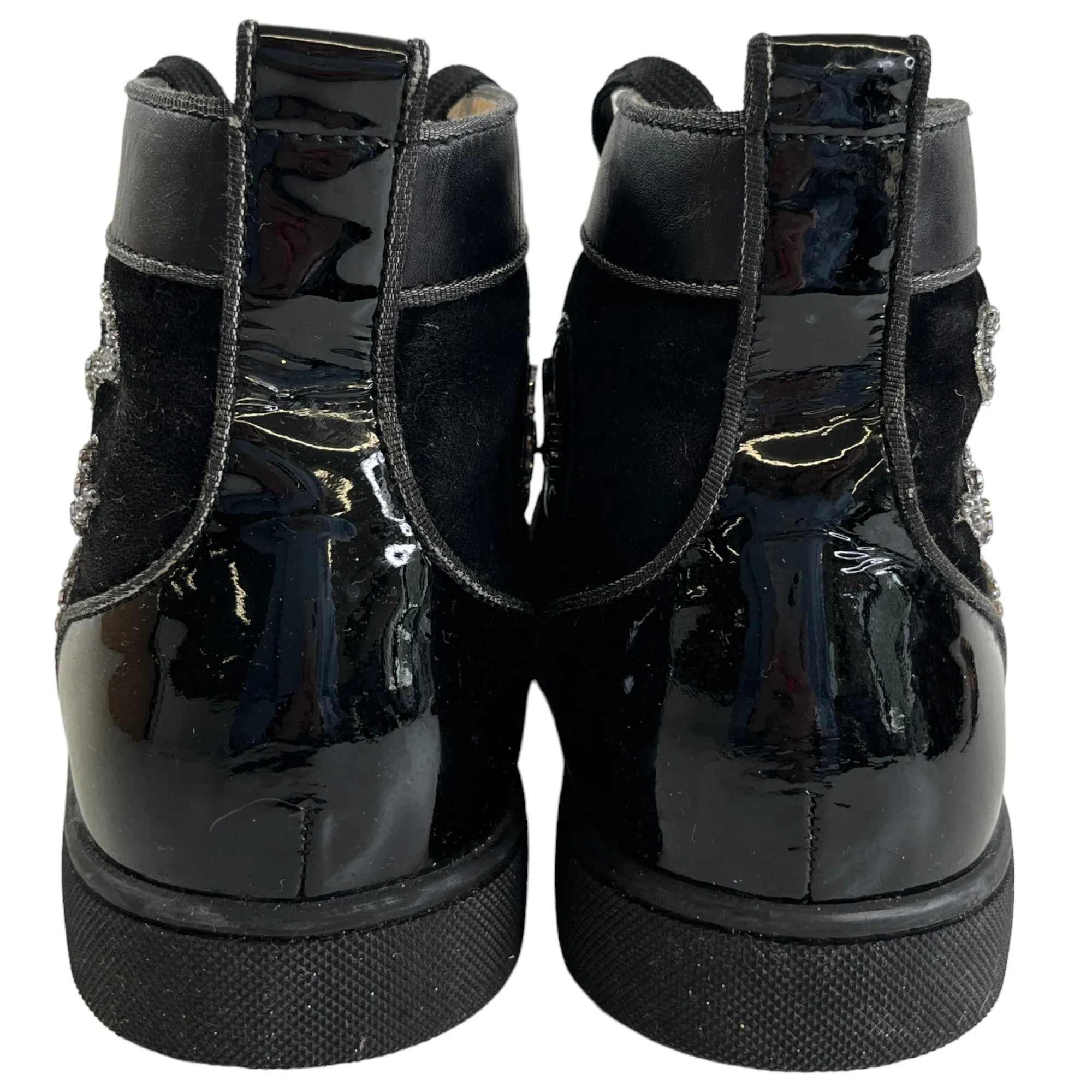 Crystal Octopus Black High Top Trainers for Men Size EU 43.5 / UK 9.5